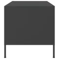 Table basse noir 68x50x50,5 cm acier