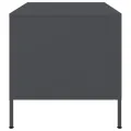 Table basse anthracite 68x50x50,5 cm acier