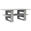 Table basse gris béton 102x55x42 cm bois d'ingénierie