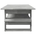 Table basse gris béton 102x55x42 cm bois d'ingénierie