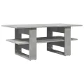 Table basse gris béton 102x55x42 cm bois d'ingénierie