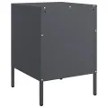 Tables de chevet 2 pcs anthracite 36x39x50,5 cm acier