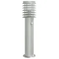 Lampadaire d'extérieur avec capteur argenté acier inoxydable