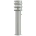 Lampadaire d'extérieur avec capteur argenté acier inoxydable