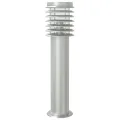 Lampadaire d'extérieur avec capteur argenté acier inoxydable