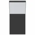 Appliques murales LED d'extérieur 2 pcs noir