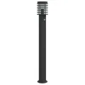 Lampadaire d'extérieur avec capteur noir 110cm acier inoxydable