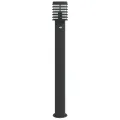 Lampadaire d'extérieur avec capteur noir 110cm acier inoxydable