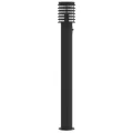 Lampadaire d'extérieur avec capteur noir 110cm acier inoxydable