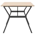 Table à manger cadre en Y 180x90x75 cm bois de pin massif acier