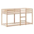 Lit superposé sans matelas 90x190 cm bois de pin massif