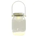 Lampe solaire en verre d'extérieur 12 pcs blanc chaud