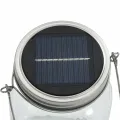 Lampe solaire en verre d'extérieur 12 pcs blanc chaud