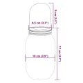 Lampe solaire en verre d'extérieur 12 pcs blanc chaud