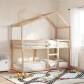 Lit superposé sans matelas 90x200 cm bois de pin massif