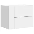 Tables de chevet murales 2 pcs blanc 45x30x35 cm