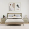 Tables de chevet murales 2 pcs chêne sonoma 45x30x35 cm
