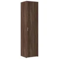 Buffet haut chêne marron 45x42,5x185 cm bois d'ingénierie