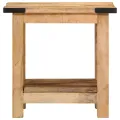 Table d'appoint 40x30x40 cm bois massif de manguier brut