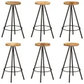 Ensemble de bar 7 pcs bois de manguier massif