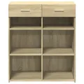 Buffet chêne sonoma 80x42,5x93 cm bois d'ingénierie