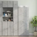 Armoire murale gris béton 30x42,5x40 cm bois d'ingénierie