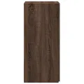 Buffet chêne marron 50x42,5x93 cm bois d'ingénierie