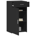 Buffet noir 50x42,5x93 cm bois d'ingénierie