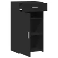 Buffet noir 50x42,5x93 cm bois d'ingénierie