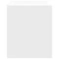 Table de chevet murale blanc 45x30x35 cm