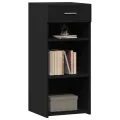 Buffet noir 40x42,5x93 cm bois d'ingénierie