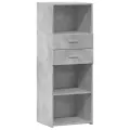 Buffet haut gris béton 45x42,5x124 cm bois d'ingénierie