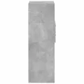 Buffet haut gris béton 45x42,5x124 cm bois d'ingénierie