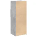 Buffet haut gris béton 45x42,5x124 cm bois d'ingénierie