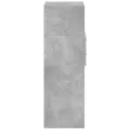 Buffet haut gris béton 40x42,5x124 cm bois d'ingénierie
