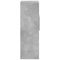 Buffet haut gris béton 30x42,5x124 cm bois d'ingénierie