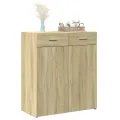 Buffet chêne sonoma 80x42,5x93 cm bois d'ingénierie