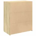 Buffet chêne sonoma 80x42,5x93 cm bois d'ingénierie