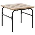 Tables basses gigognes de jardin 2 pcs marron et noir acier