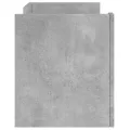 Meuble TV gris béton 80x35x40 cm bois d'ingénierie