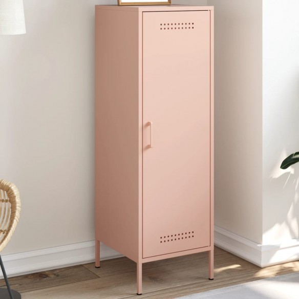 Buffet haut rose 36x39x113 cm acier