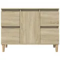 Meuble d'évier chêne sonoma 80x33x60 cm bois d'ingénierie