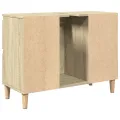 Meuble d'évier chêne sonoma 80x33x60 cm bois d'ingénierie
