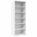 Buffet haut blanc 70x41x185 cm bois d'ingénierie