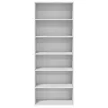 Buffet haut blanc 70x41x185 cm bois d'ingénierie