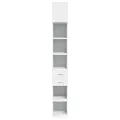 Armoire de rangement mince blanc 30x42,5x225 cm