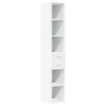 Armoire de rangement mince blanc 30x42,5x225 cm