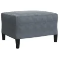 Ensemble de canapés 3 pcs avec coussins et traversins velours