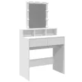 Coiffeuse avec LED blanc 80x41x144,5 cm