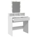 Coiffeuse avec LED blanc 80x41x144,5 cm